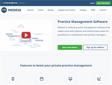 Tablet Screenshot of medesk.co.uk